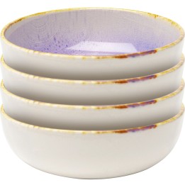 Bols en grès violet et blanc - Shirley - Kare Design