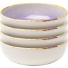 Bols en grès violet et blanc - Shirley - Kare Design