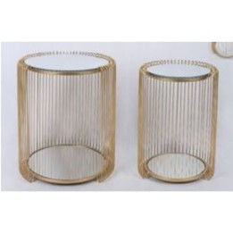 Table d appoint Wire Double laiton (2/Set)