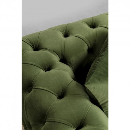 Hoekbank Bellissima links fluweel groen Kare Design