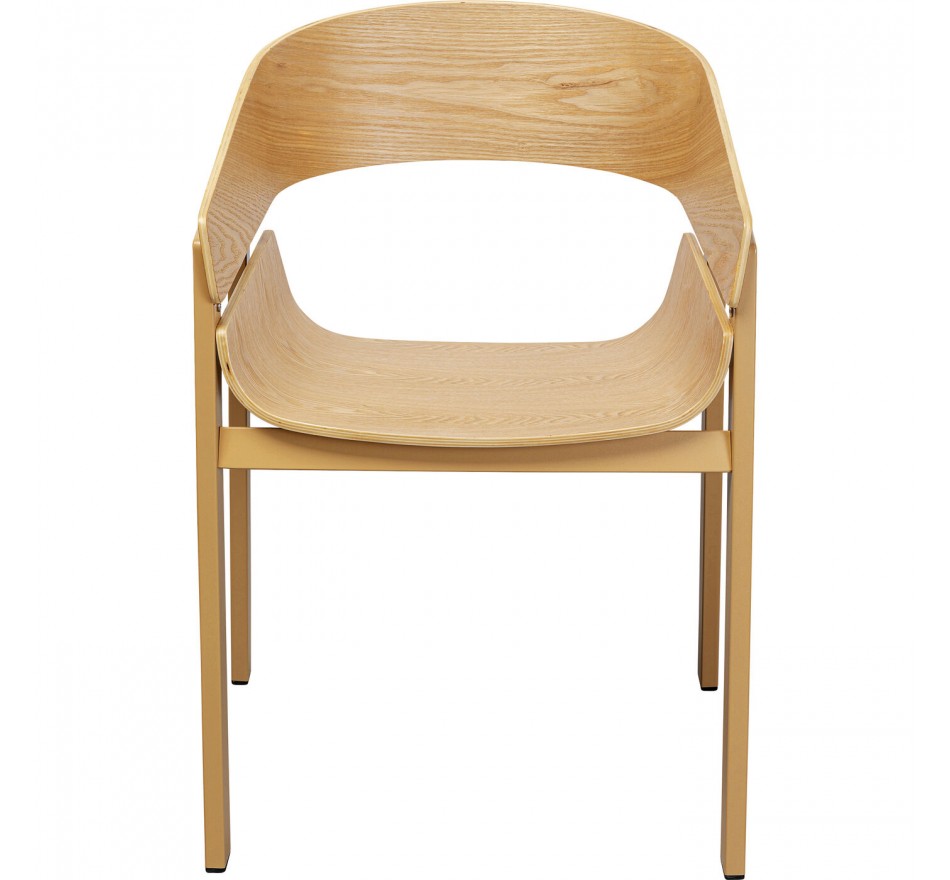 Stoel met armleuningen Biarritz nature Kare Design