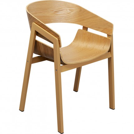 Chair with armrests Biarritz nature Kare Design