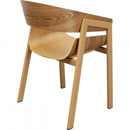 Chair with armrests Biarritz nature Kare Design