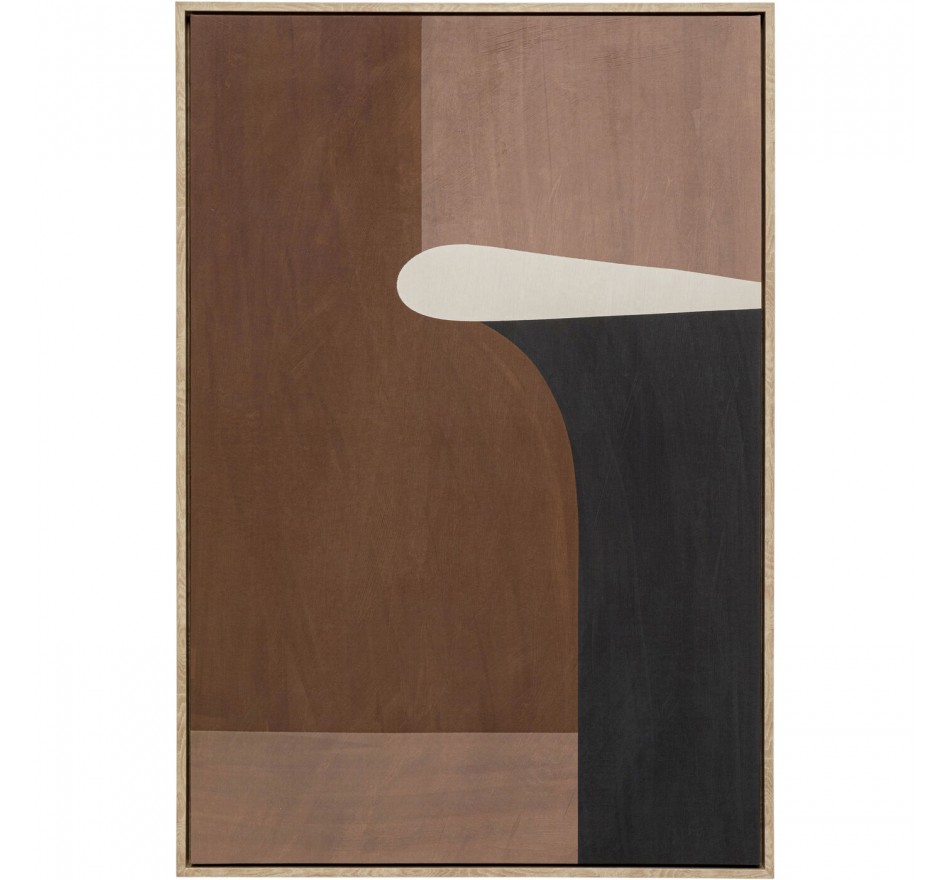 Schilderij Classic Shape 63x93cm bruin Kare Design