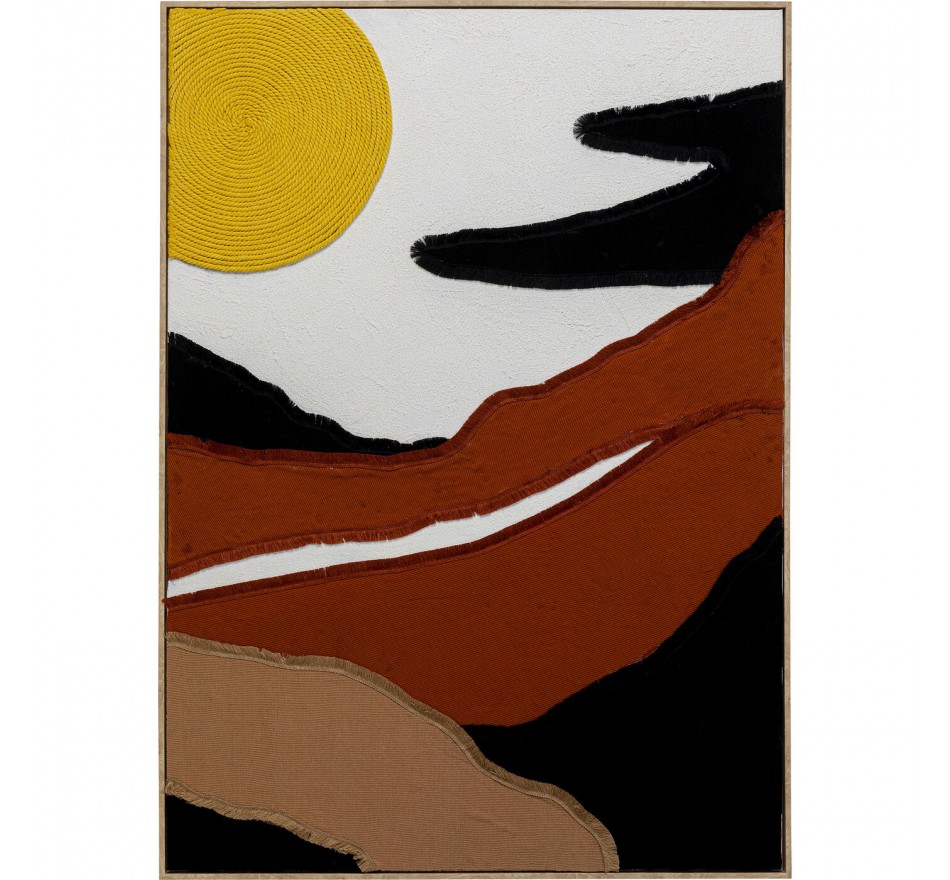 Schilderij 3D Artistic Sunrise 73x113cm Kare Design