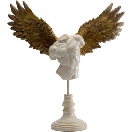 Deco bust man wings bronze Kare Design