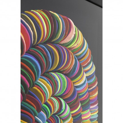 Framed Picture 3D Pasta circles 80x80cm Kare Design