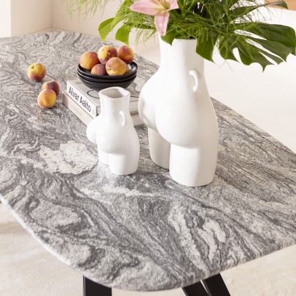 Assiettes creuses Organic 22cm noires set de 6 Kare Design