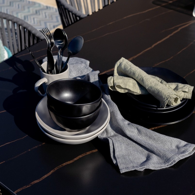 Couverts en acier noirs - Gloria - Kare Design