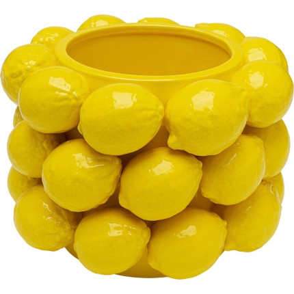 Vaas citroenen geel 19cm Kare Design
