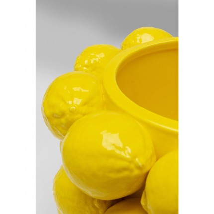 Vase lemons yellow 19cm Kare Design