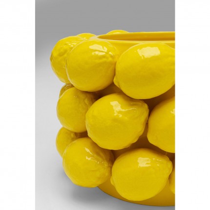 Vase lemons yellow 19cm Kare Design