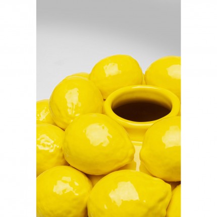 Vase lemons yellow 40cm Kare Design