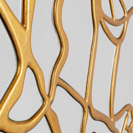 Spiegel Pieces Gouden Ø100cm Kare Design