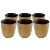 Tasses en porcelaine dorée et grise - Diva - Kare Design