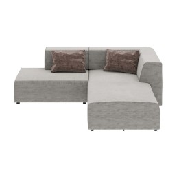 Contemporary right corner sofa grey - Infinity Boston - Kare Design