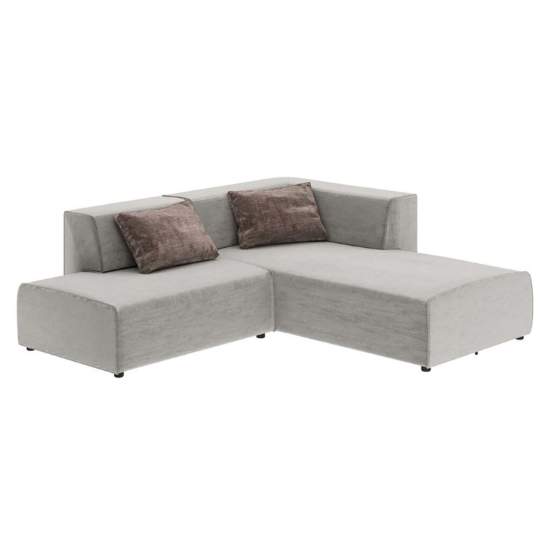 Canapé d'angle droite contemporain gris - Infinity Boston - Kare Design