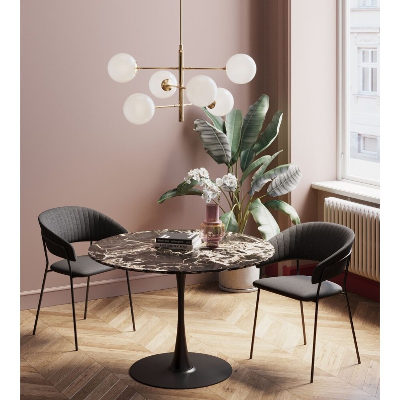 Zwart marmer effect tafel - Schickeria - Kare Design