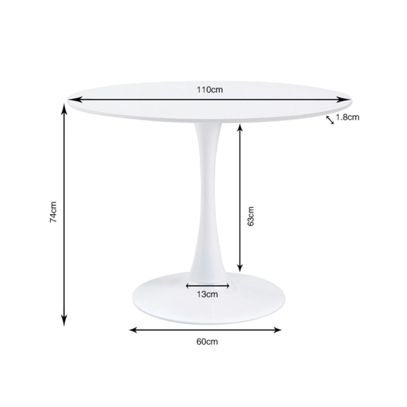 Eiken en zwart stalen tafel - Schickeria - Kare Design