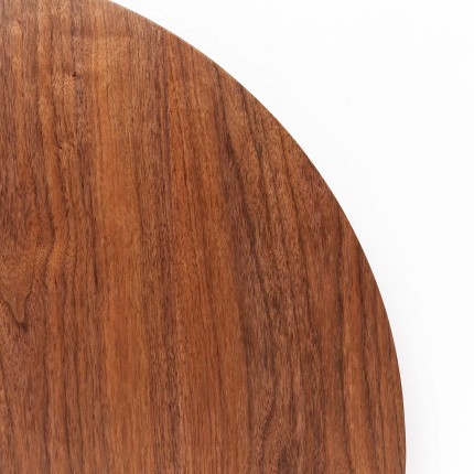 Table Schickeria 80cm walnut and black Kare Design