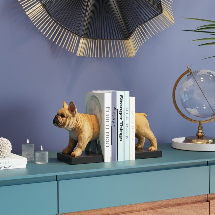 Boekensteun franse bulldog (2/set) Kare Design