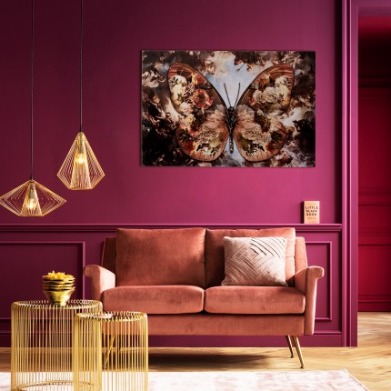 Glass Picture Butterfly 150x100cm Kare Design