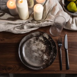 Grijs en bruin bord - Savannah - Kare Design
