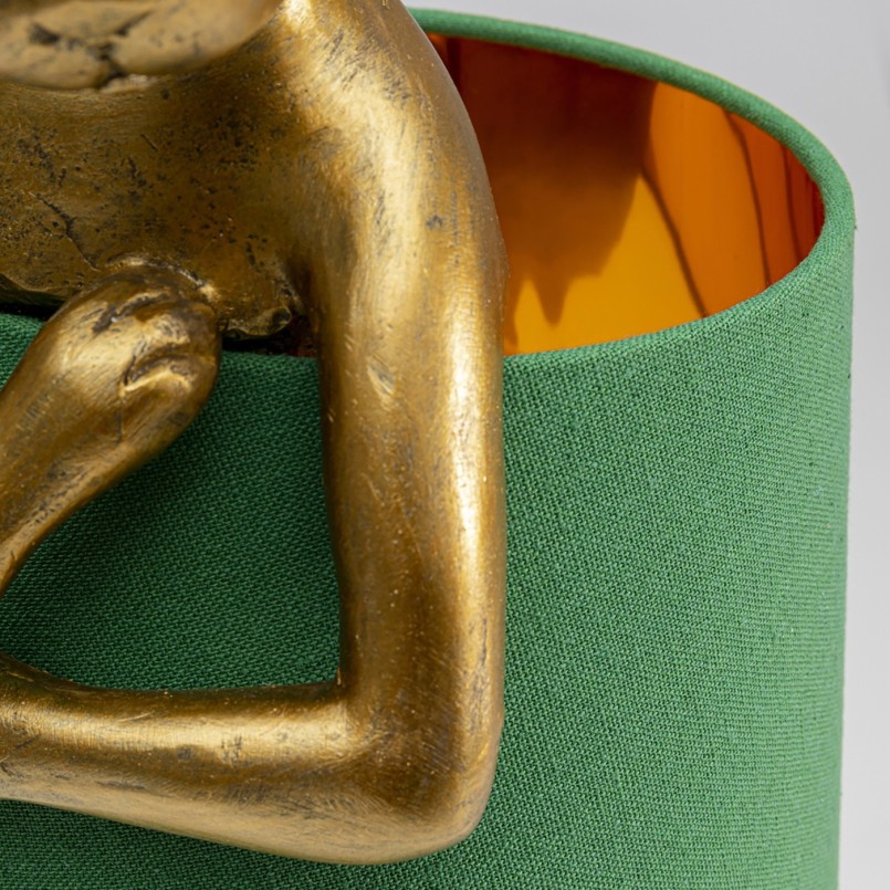 Lampe Animal lapin dorée et verte Kare Design