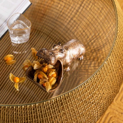 Serveerschaal nijlpaard koper Kare Design