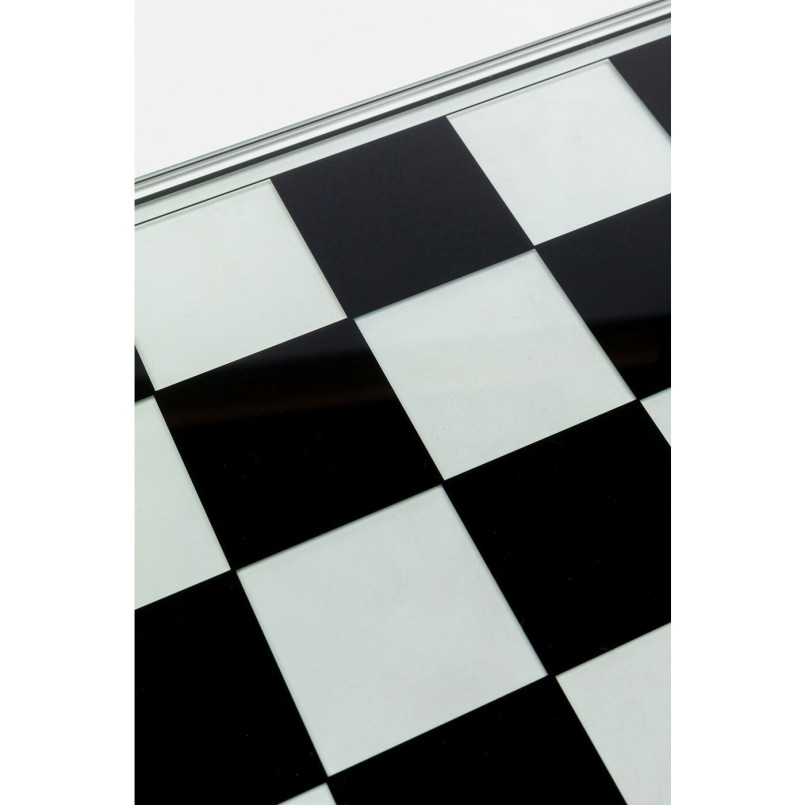 Zwart-wit transparant schaakspel - Kare Design