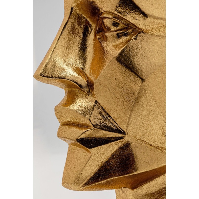 Gouden gezicht boekensteun - Kare Design