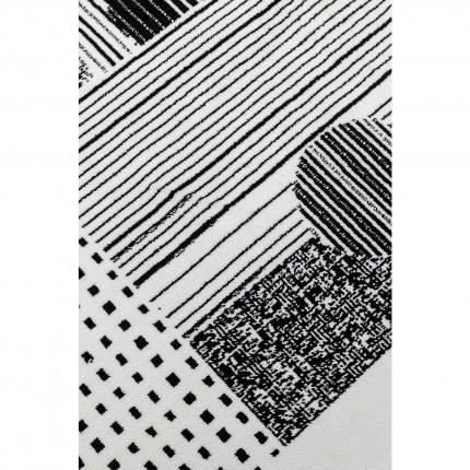 Carpet Boas black and white 240x170cm Kare Design