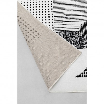 Carpet Boas black and white 240x170cm Kare Design
