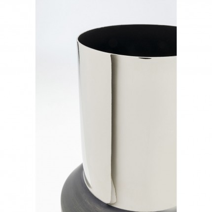 Vase Vesuv 51cm grey and silver Kare Design