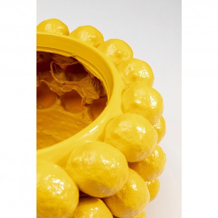 Deco Planter yellow lemons Kare Design