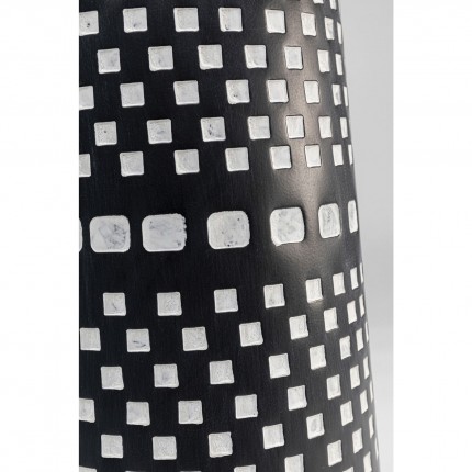 Vaas Squares zwart en wit 40cm Kare Design