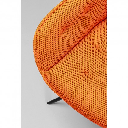 Draaistoel Carlito Mesh oranje Kare Design