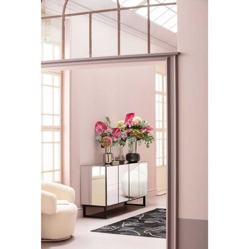 Zwart gespiegeld dressoir - Soran - Kare Design