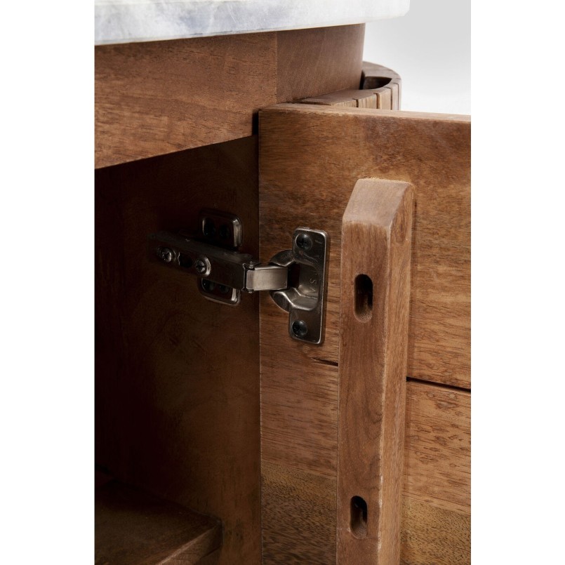 Dressoir van massief mango en wit marmer - Grace - Kare Design