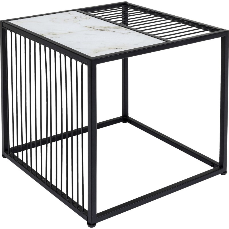 Modern zwart-wit bijzettafeltje - Twisted - Kare Design