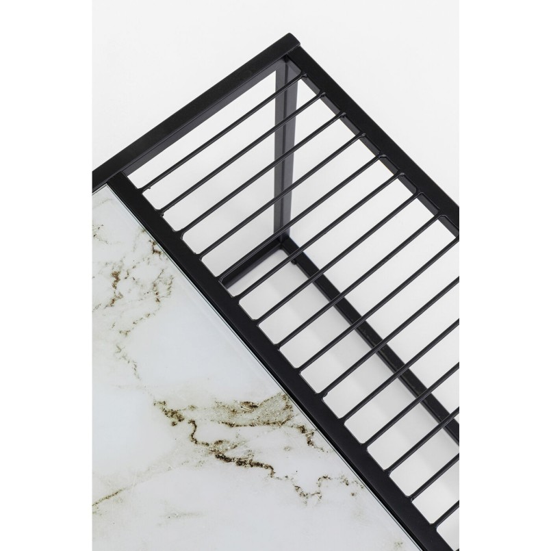 Modern zwart-wit bijzettafeltje - Twisted - Kare Design