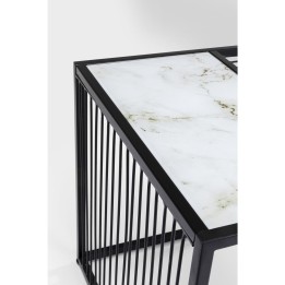 Modern zwart-wit bijzettafeltje - Twisted - Kare Design