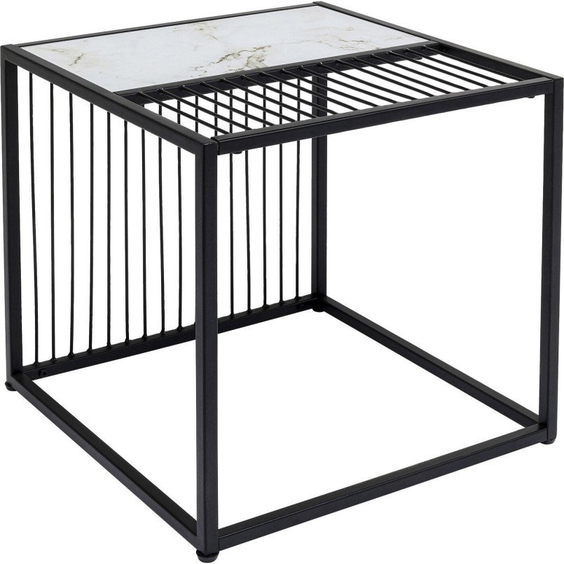 Modern zwart-wit bijzettafeltje - Twisted - Kare Design