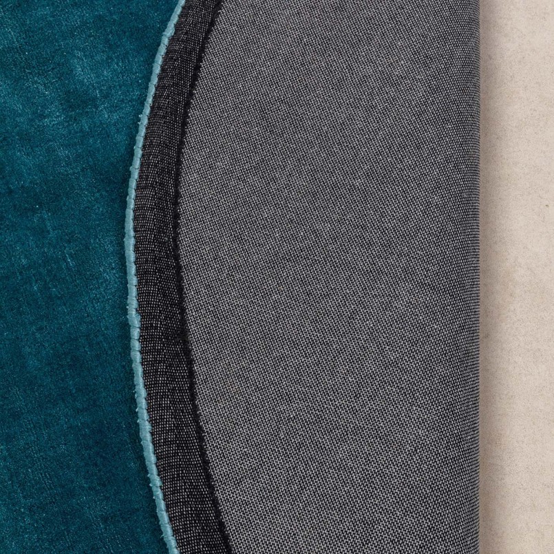 Tapis bleu foncé rond - Cosy - Kare Design