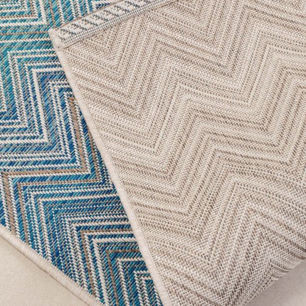 Carpet Zigzag blue 230x160cm Kare Design