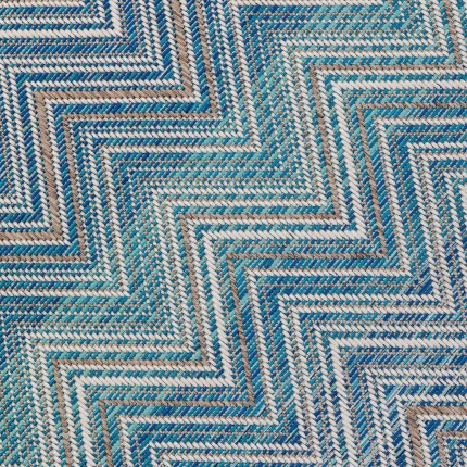 Carpet Zigzag blue 230x160cm Kare Design