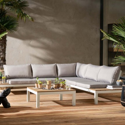 Outdoor Sofa Set Holiday White (4-Pieces) Kare Design