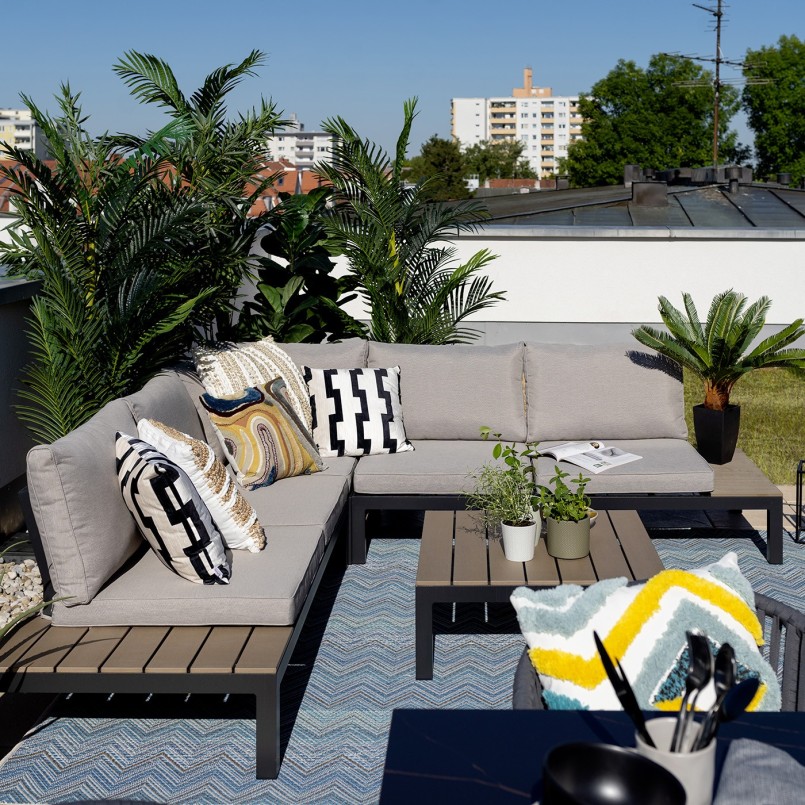 Zwart en grijs tuinmeubilair - Holiday - Kare Design