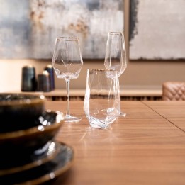 Gouden champagneglazen - Diamant gouden rand - Kare Design