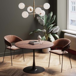 Imitation walnut tabletop - Schickeria - Kare Design